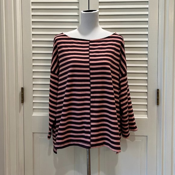 Lou & Grey Striped Top (NWT) - Picture 1 of 8